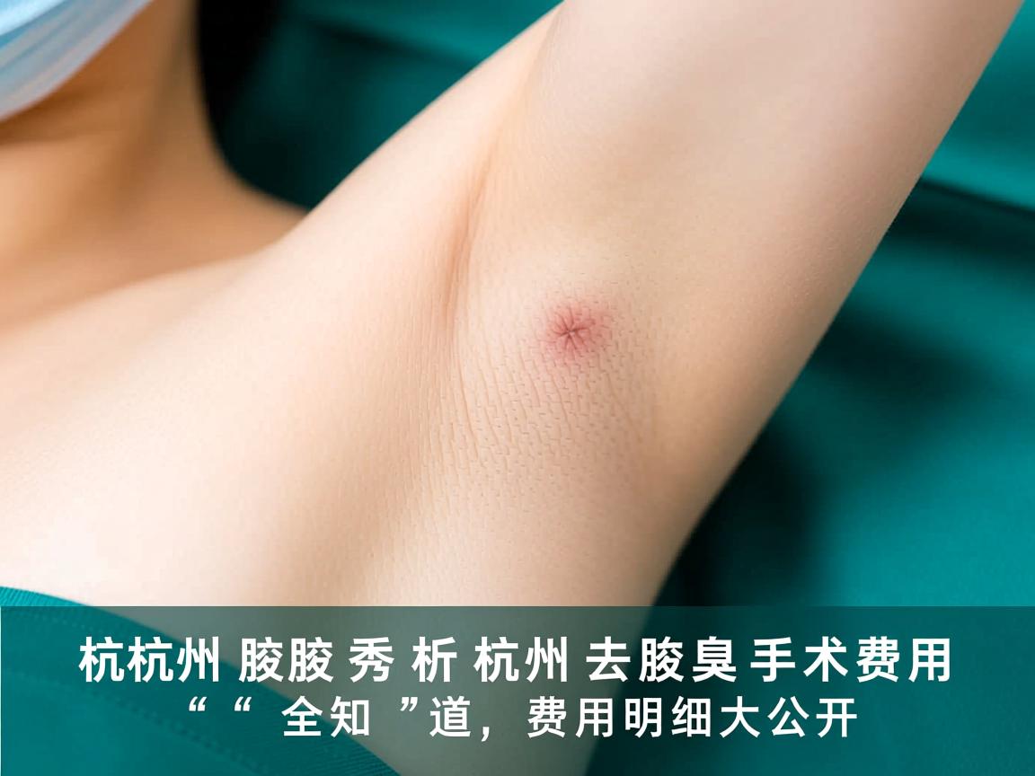 杭州腋秀解析，杭州去腋臭手术费用全知道，费用明细大公开