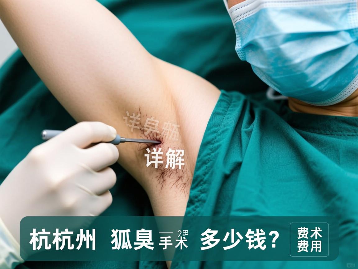 杭州狐臭手术多少钱？详解杭州狐臭手术费用构成
