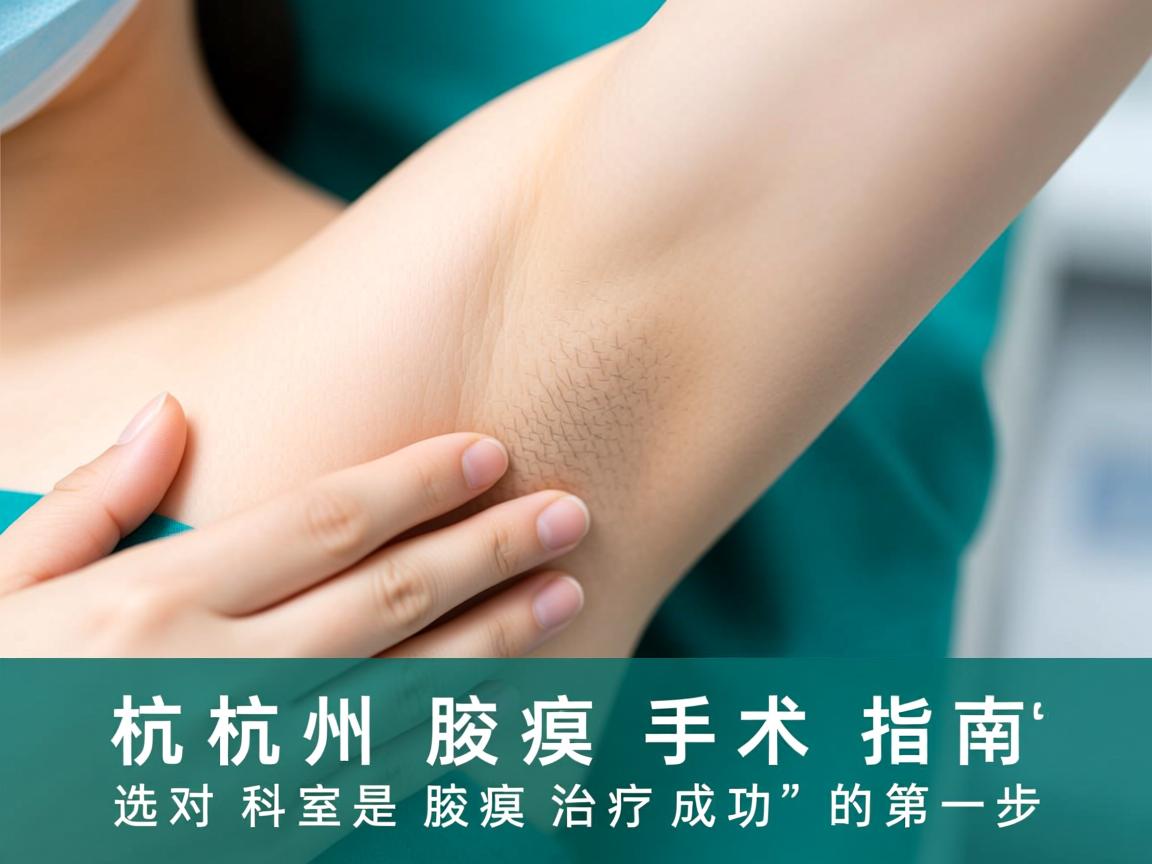 杭州腋臭手术指南，选对科室是腋臭治疗成功的第一步