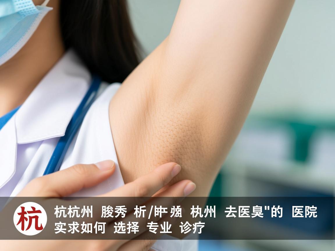 杭州腋秀解析，杭州去腋臭的医院如何选择专业诊疗