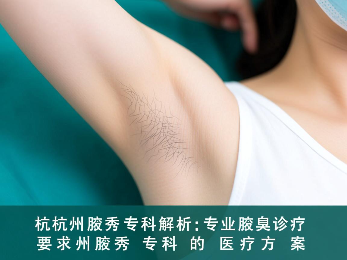 杭州腋秀专科解析，专业腋臭诊疗，杭州腋秀专科的医疗方案