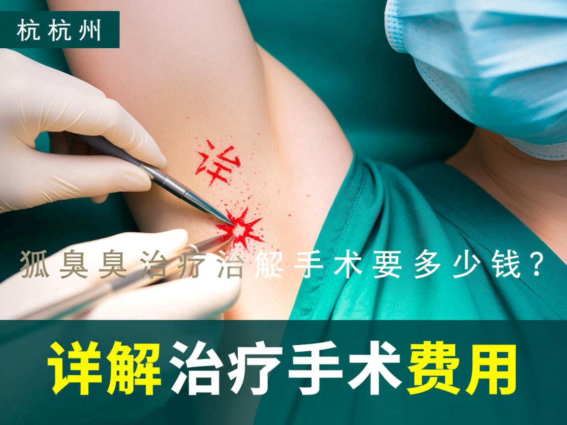 杭州狐臭治疗手术要多少钱？详解狐臭治疗手术费用
