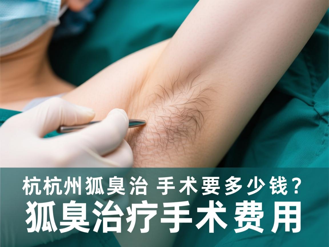 杭州狐臭治疗手术要多少钱？详解狐臭治疗手术费用