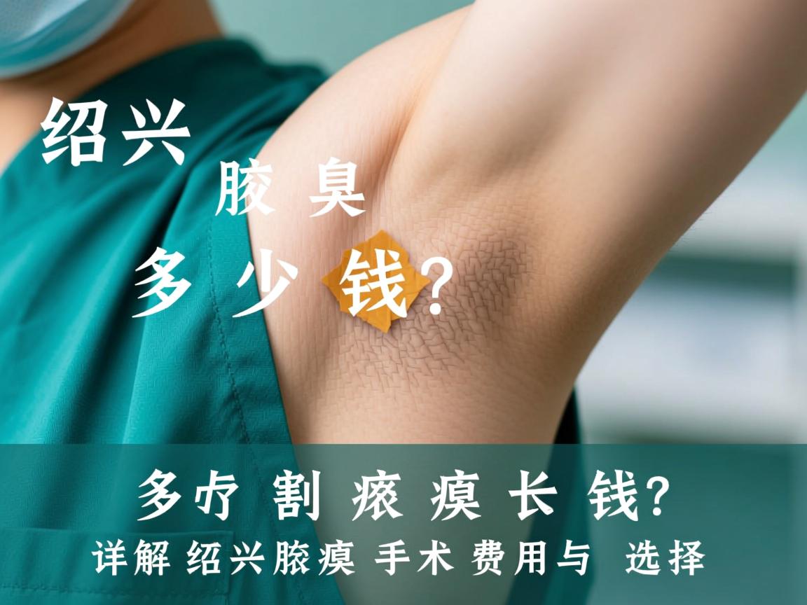 绍兴割腋臭多少钱？详解绍兴腋臭手术费用与选择