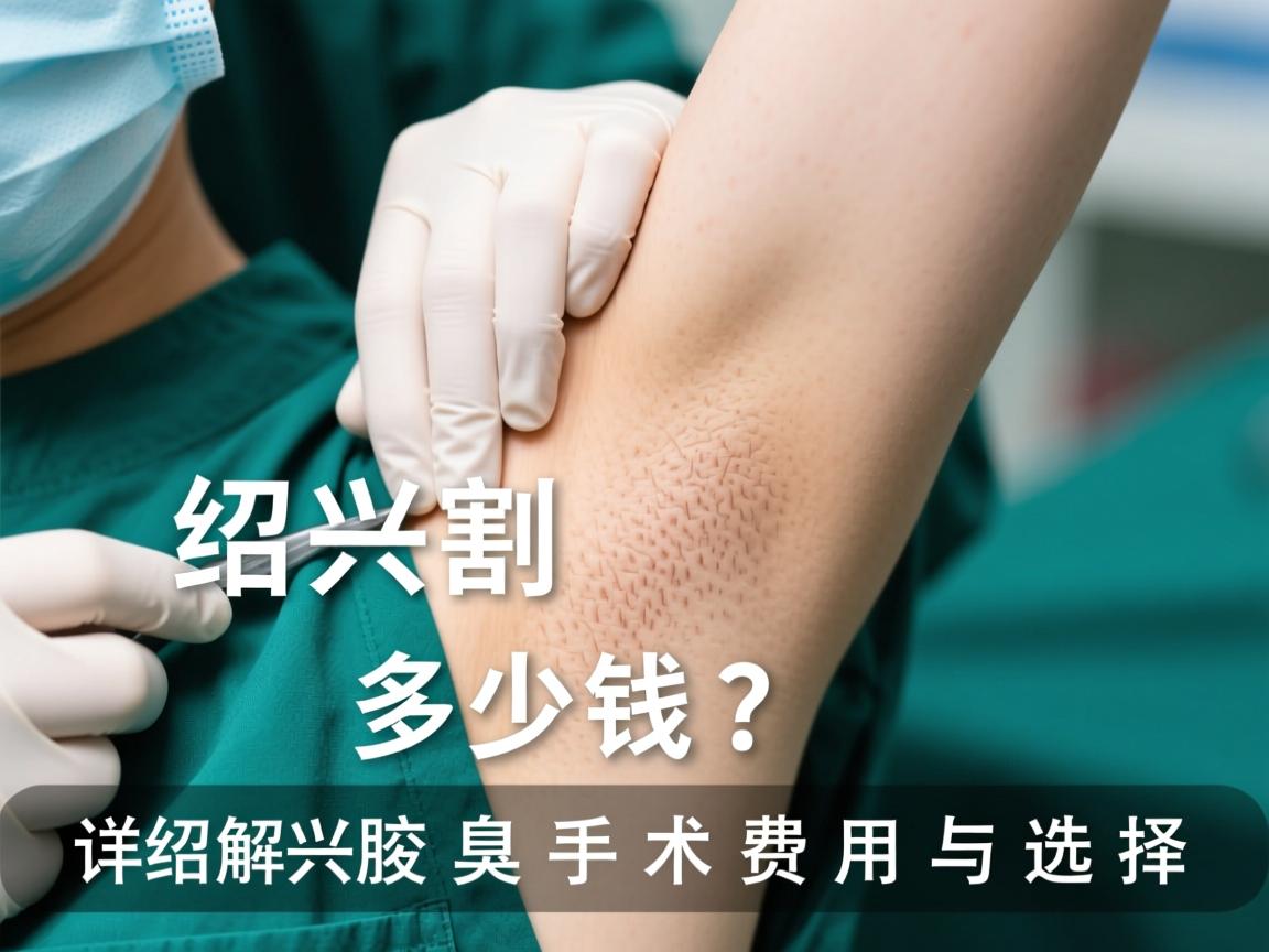 绍兴割腋臭多少钱？详解绍兴腋臭手术费用与选择