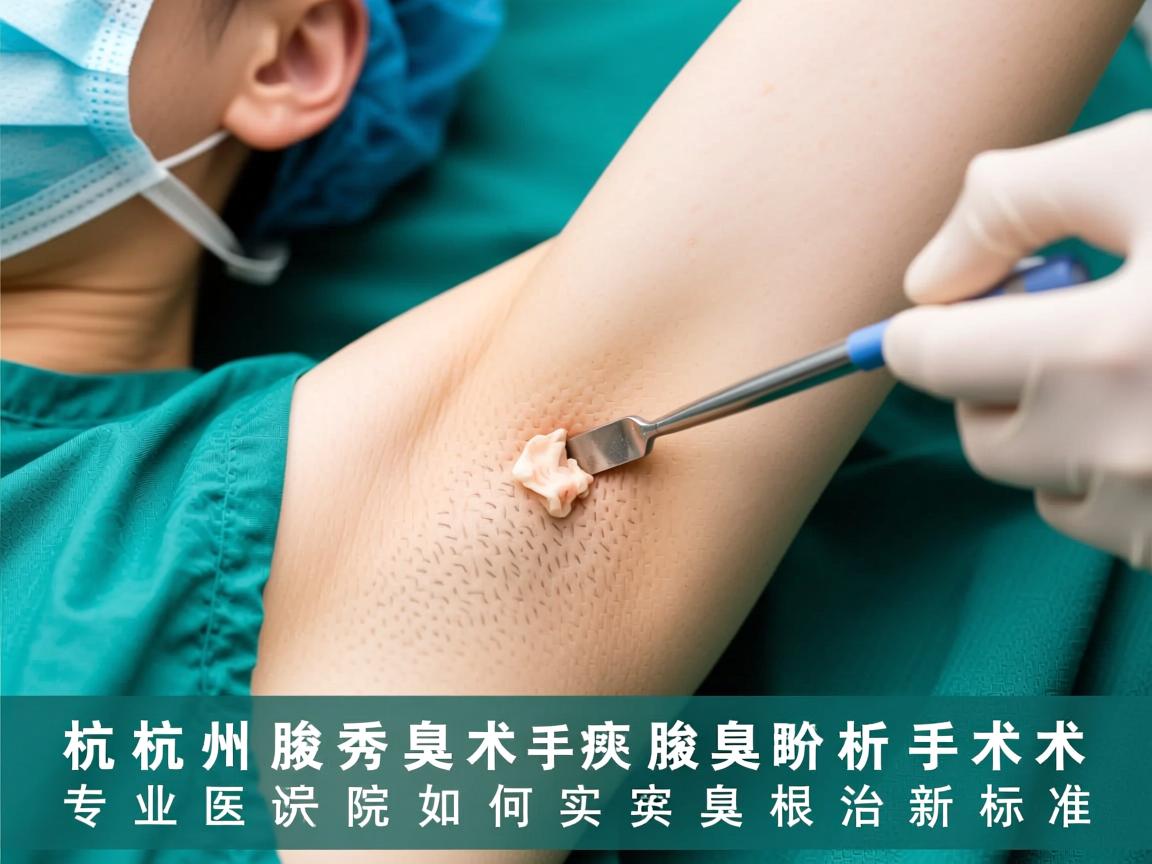 杭州腋秀解析腋臭手术，专业医院如何实现腋臭根治新标准