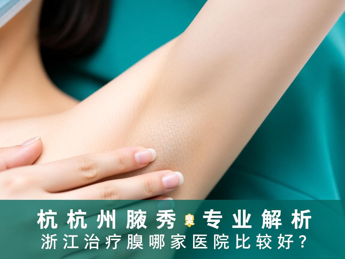 杭州腋秀专业解析，浙江治疗腋臭哪家医院比较好？