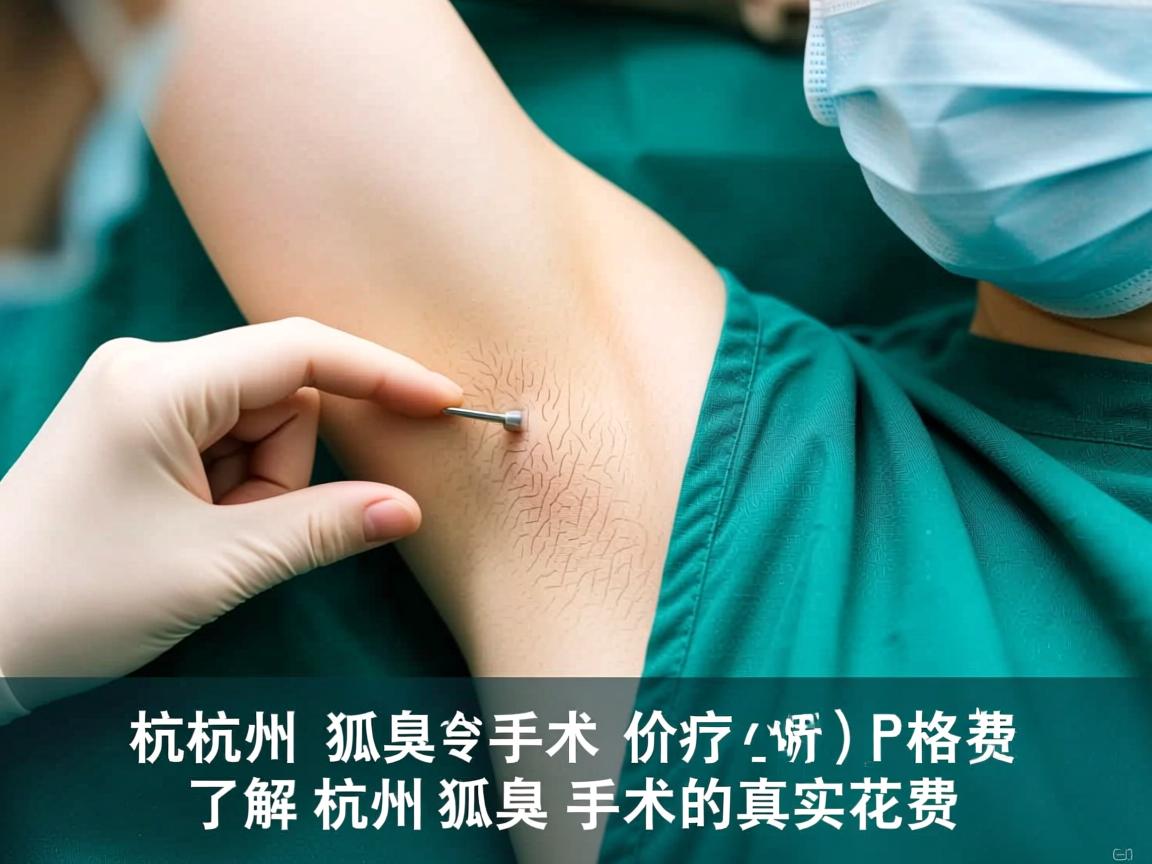杭州狐臭手术价格解析，了解杭州狐臭手术的真实花费