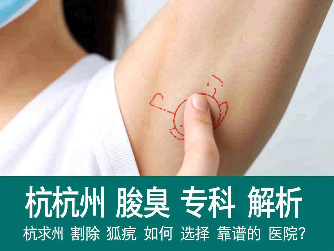 杭州腋臭专科解析，杭州割除狐臭，如何选择靠谱的医院？