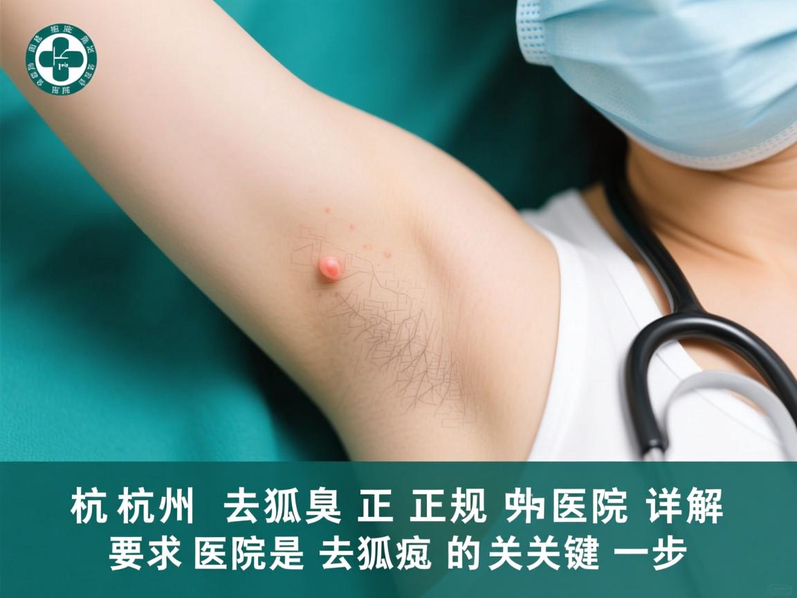 杭州去狐臭正规医院详解，选对医院是去狐臭的关键一步