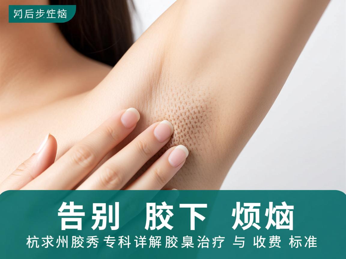 告别腋下烦恼，杭州腋秀专科详解腋臭治疗与收费标准