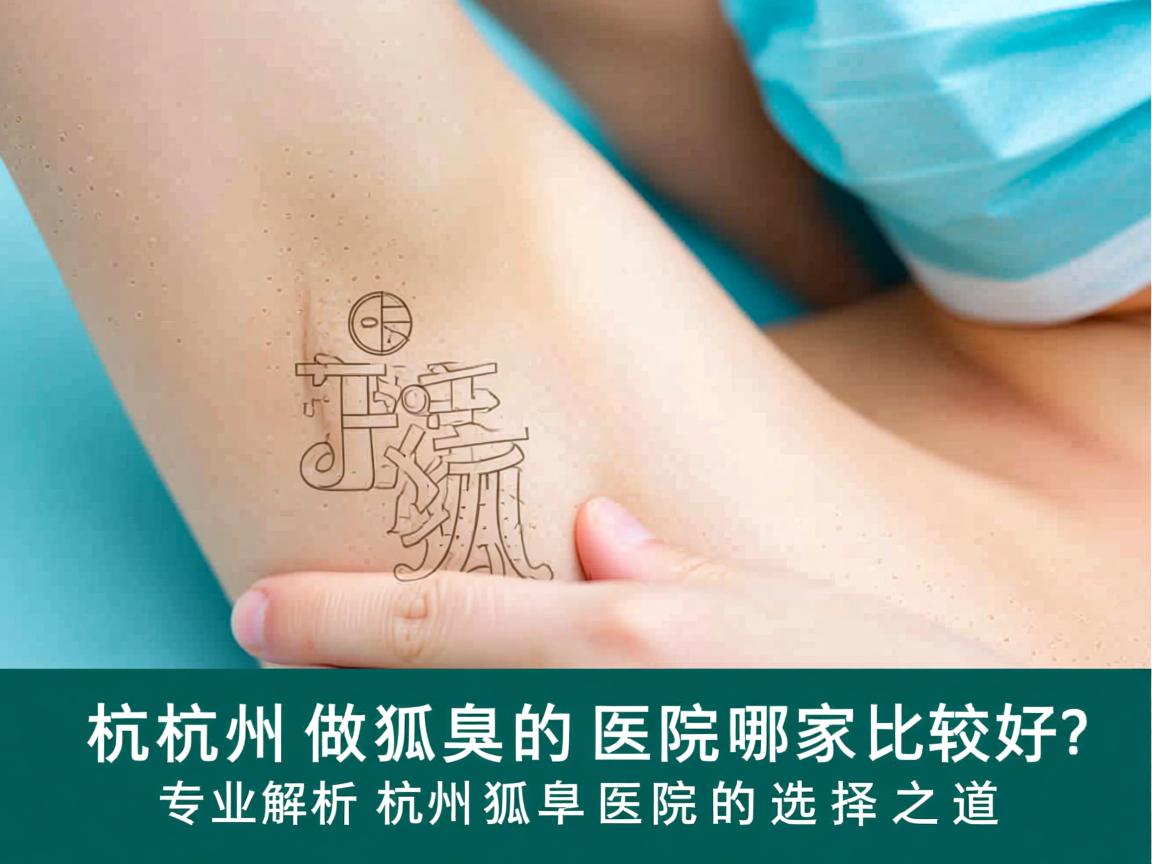杭州做狐臭的医院哪家比较好？专业解析杭州狐臭医院的选择之道