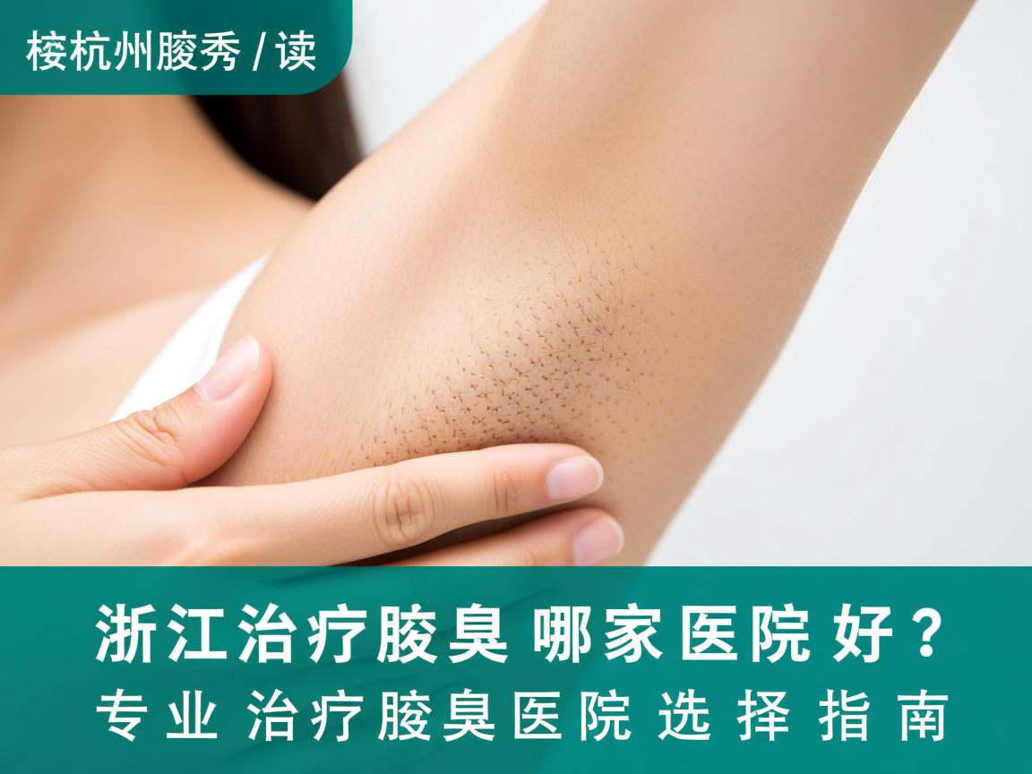 杭州腋秀解读，浙江治疗腋臭哪家医院好？专业治疗腋臭医院选择指南