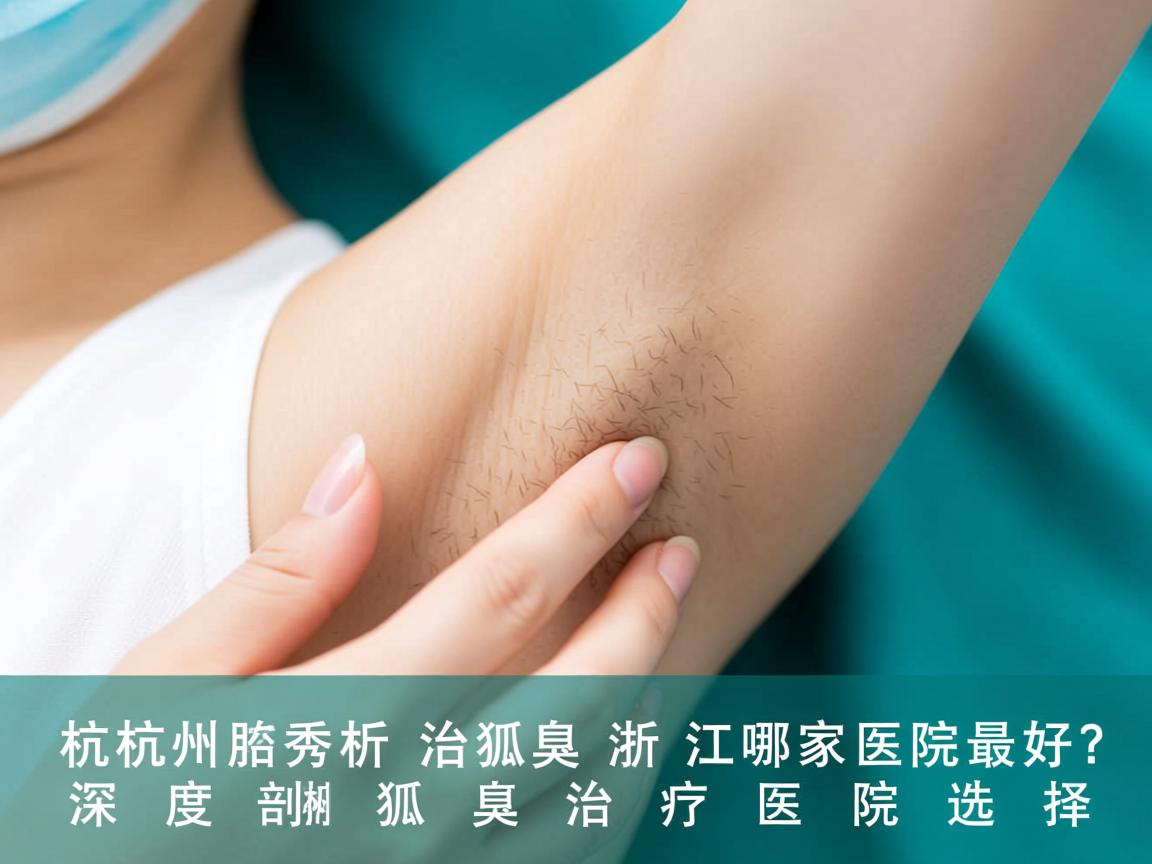 杭州腋秀解析，治狐臭浙江哪家医院最好？深度剖析狐臭治疗医院选择