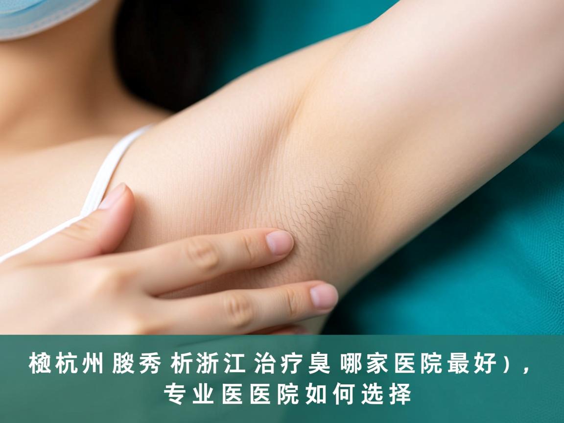 杭州腋秀解析，浙江治疗腋臭哪家医院最好，专业医院如何选择