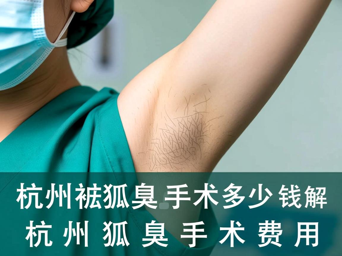杭州祛狐臭手术多少钱？详解杭州狐臭手术费用