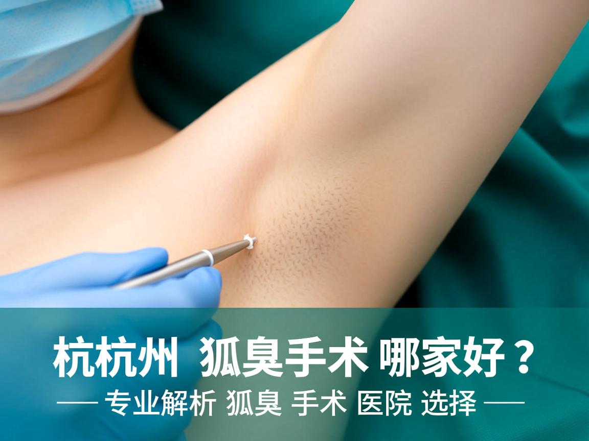 杭州做狐臭手术哪家好？专业解析狐臭手术医院选择