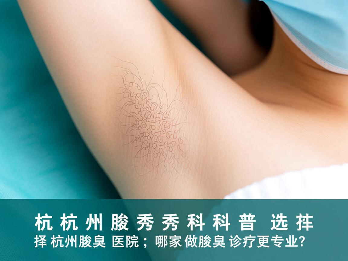 杭州腋秀科普，选择杭州腋臭医院，哪家做腋臭诊疗更专业？