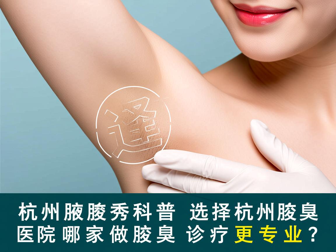 杭州腋秀科普，选择杭州腋臭医院，哪家做腋臭诊疗更专业？