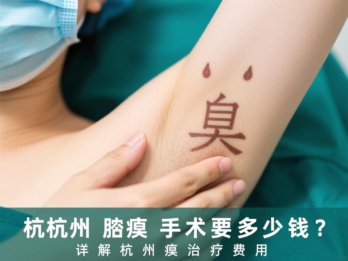 杭州腋臭手术要多少钱？详解杭州腋臭治疗费用