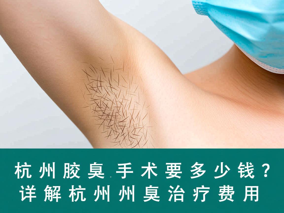杭州腋臭手术要多少钱？详解杭州腋臭治疗费用