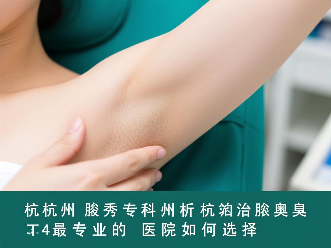 杭州腋秀专科解析，杭州治腋臭最专业的医院如何选择