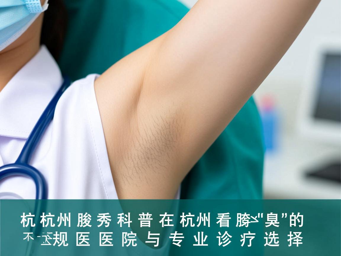 杭州腋秀科普，在杭州看腋臭的正规医院与专业诊疗选择