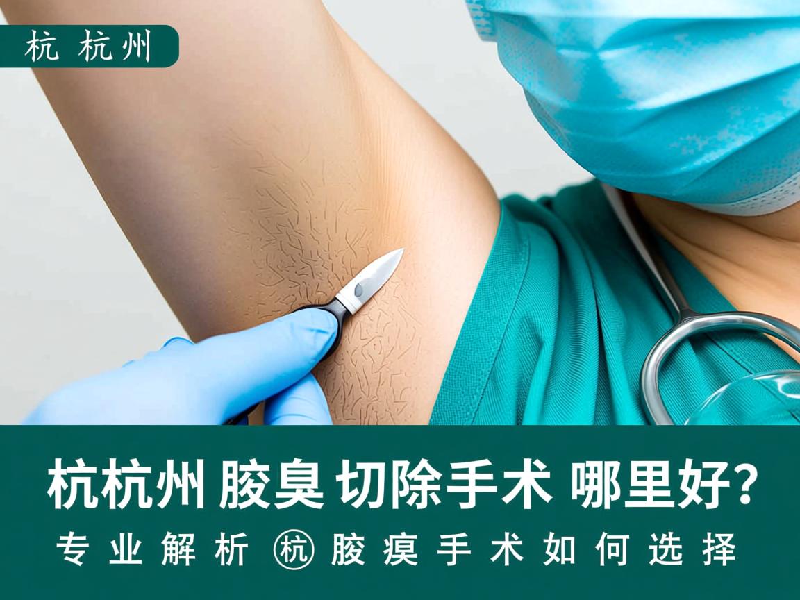 杭州腋臭切除手术哪里好？专业解析杭州腋臭手术如何选择
