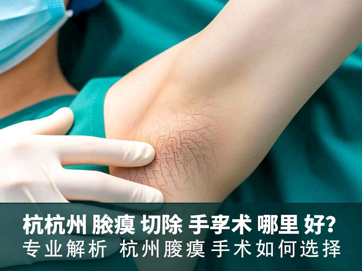 杭州腋臭切除手术哪里好？专业解析杭州腋臭手术如何选择