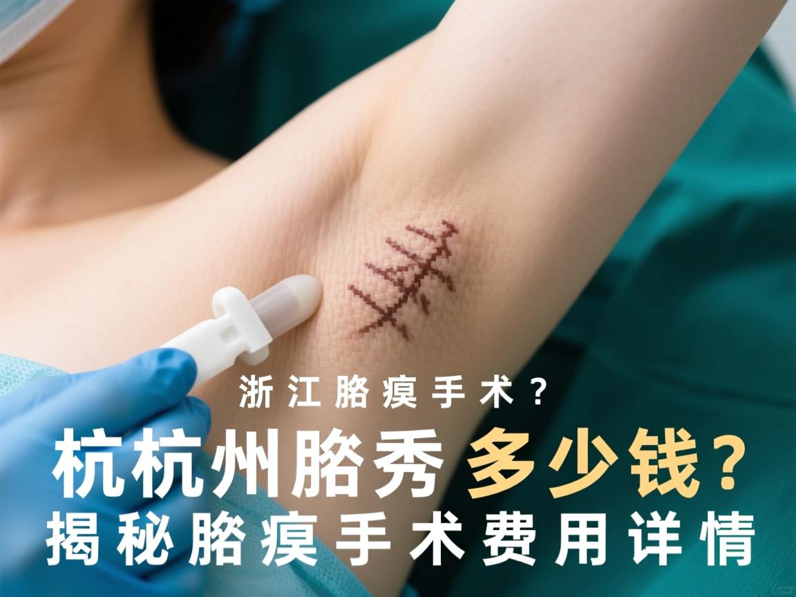 杭州腋秀解析，浙江腋臭手术多少钱？揭秘腋臭手术费用详情
