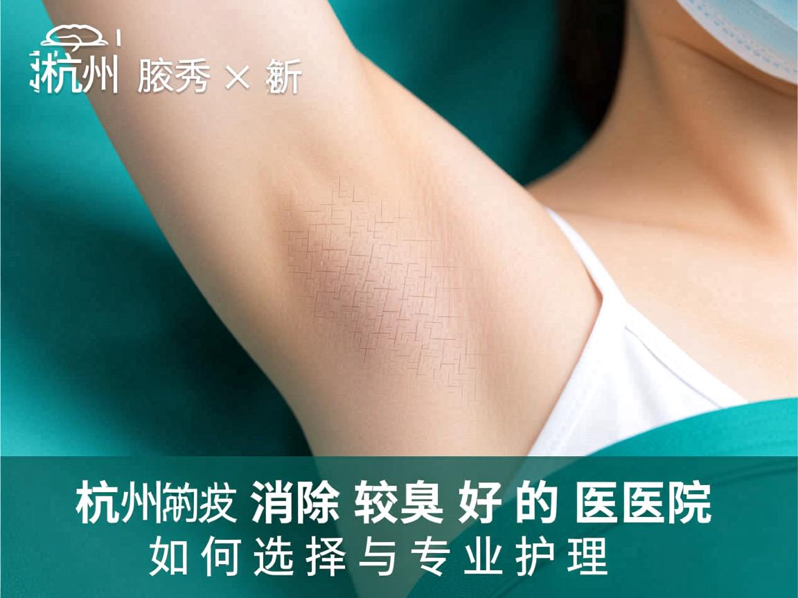 杭州腋秀解析，杭州消除腋臭较好的医院如何选择与专业护理