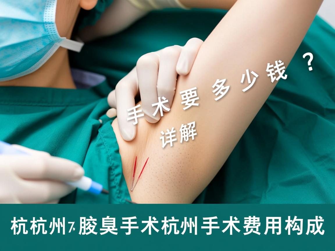 杭州腋臭手术要多少钱？详解杭州腋臭手术费用构成