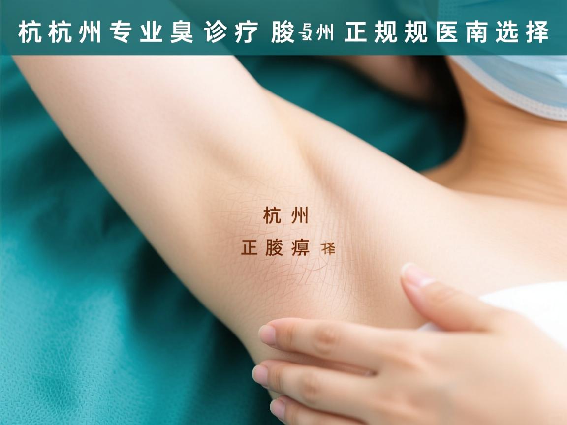 杭州专业腋臭诊疗指南，聚焦杭州腋臭正规医院的选择