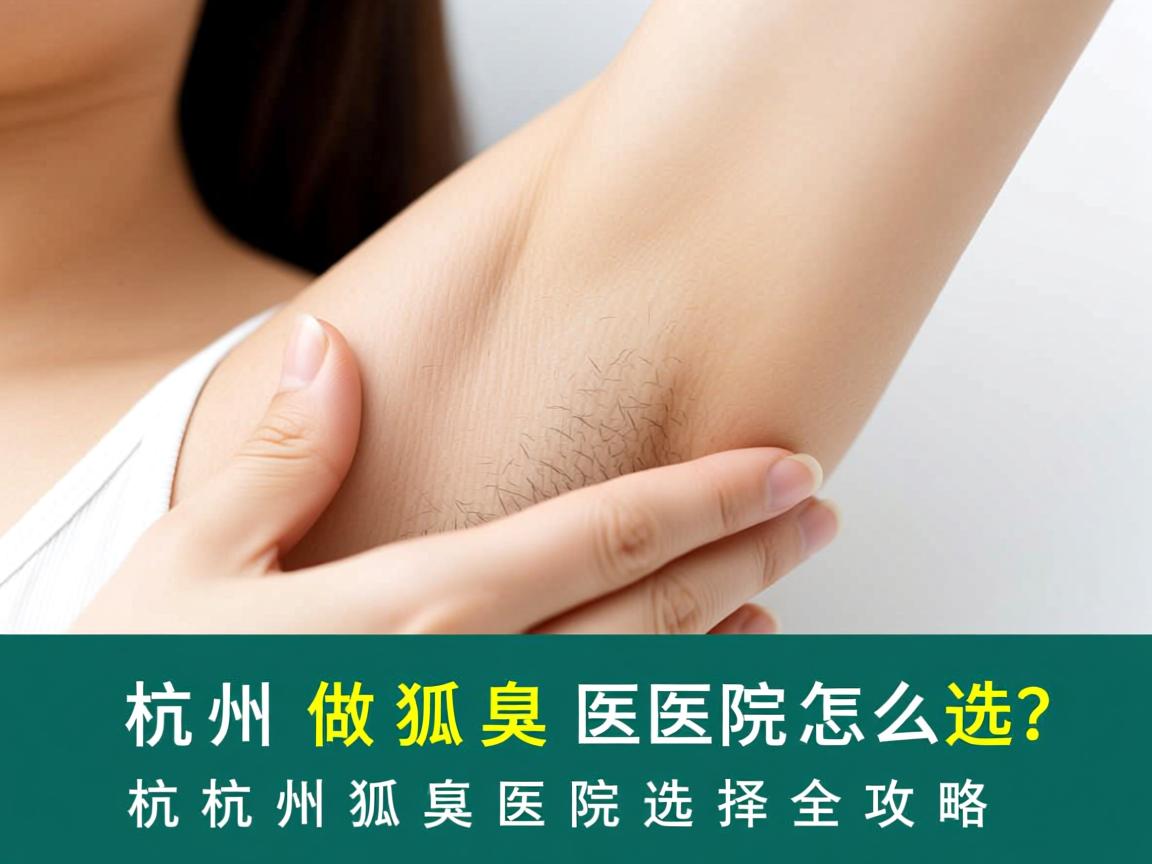 杭州做狐臭医院怎么选？杭州狐臭医院选择全攻略