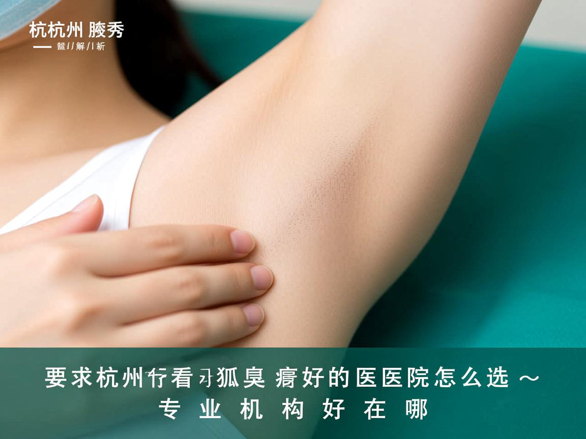 杭州腋秀解析，杭州看狐臭好的医院怎么选，专业机构好在哪