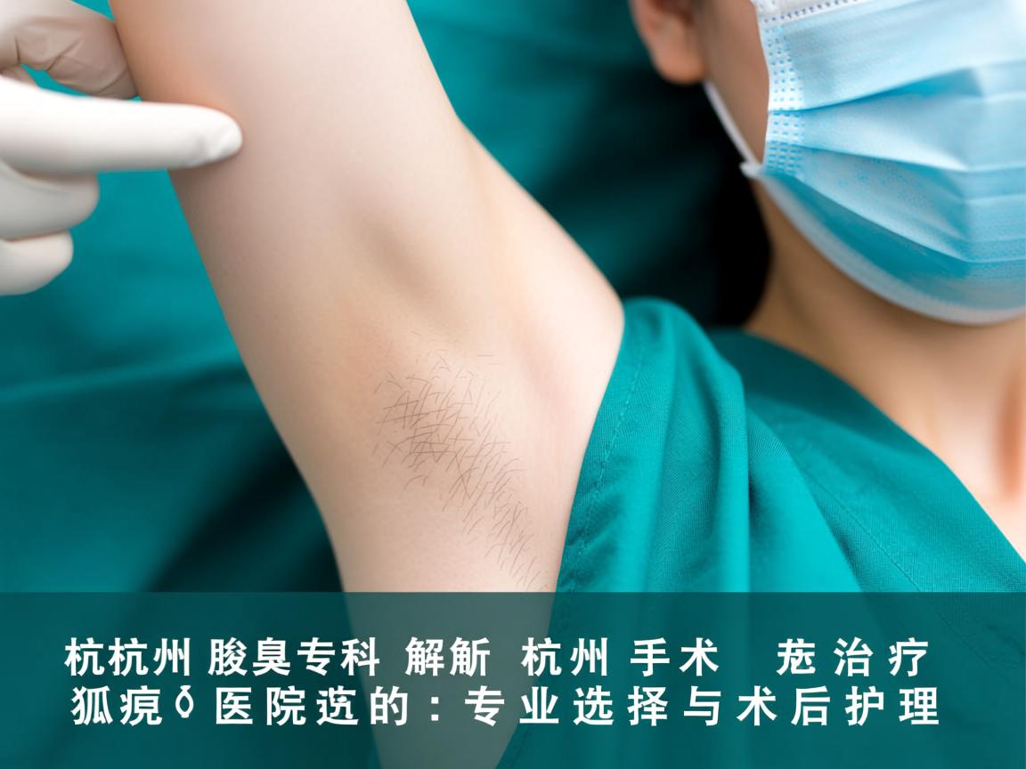 杭州腋臭专科解析,杭州手术治疗狐臭医院的专业选择与术后护理 杭州腋臭专科解析,杭州手术治疗狐臭医院的专业选择与术后护理