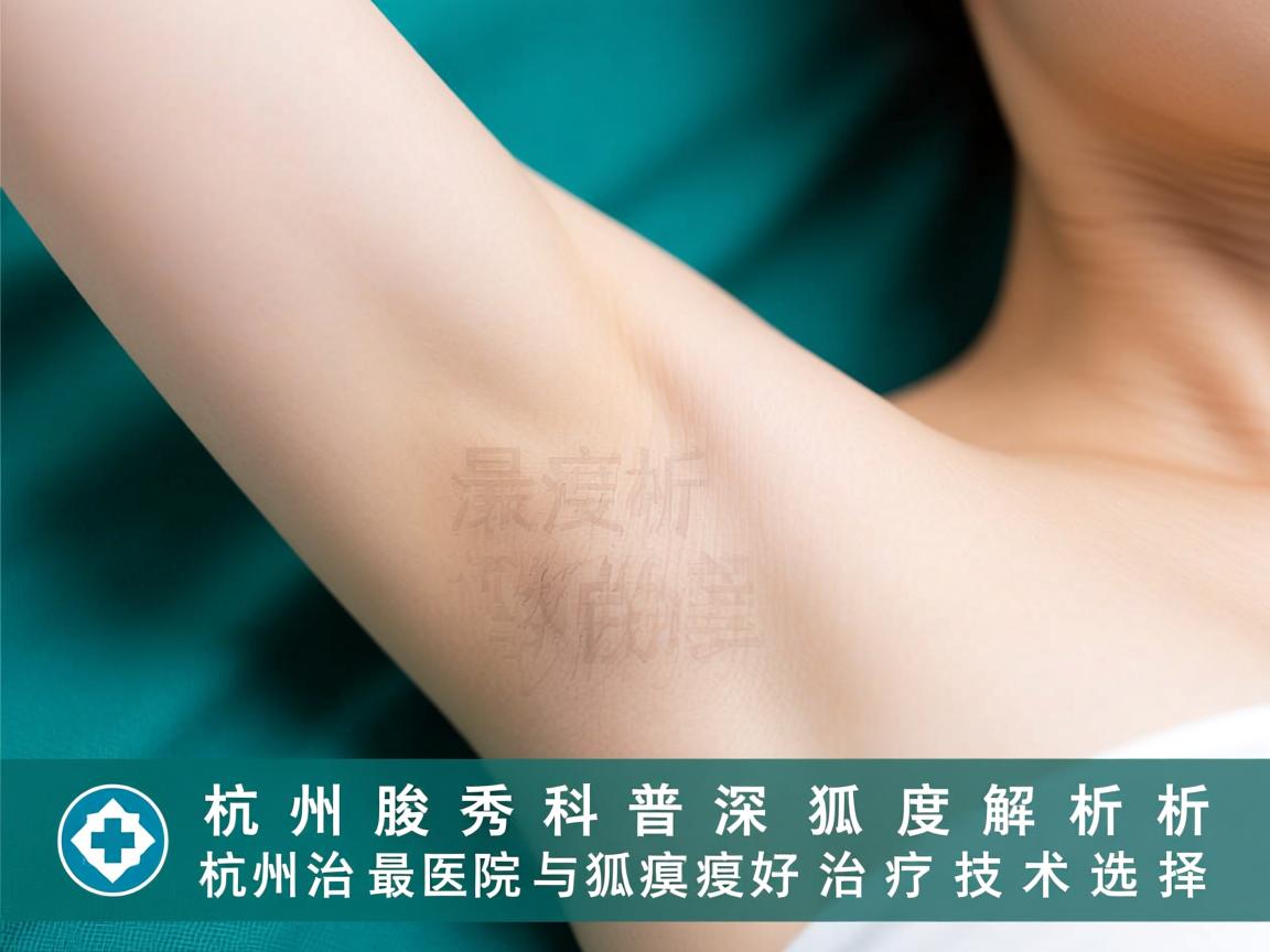 杭州腋秀科普，深度解析杭州治疗狐臭最好的医院与狐臭治疗技术选择