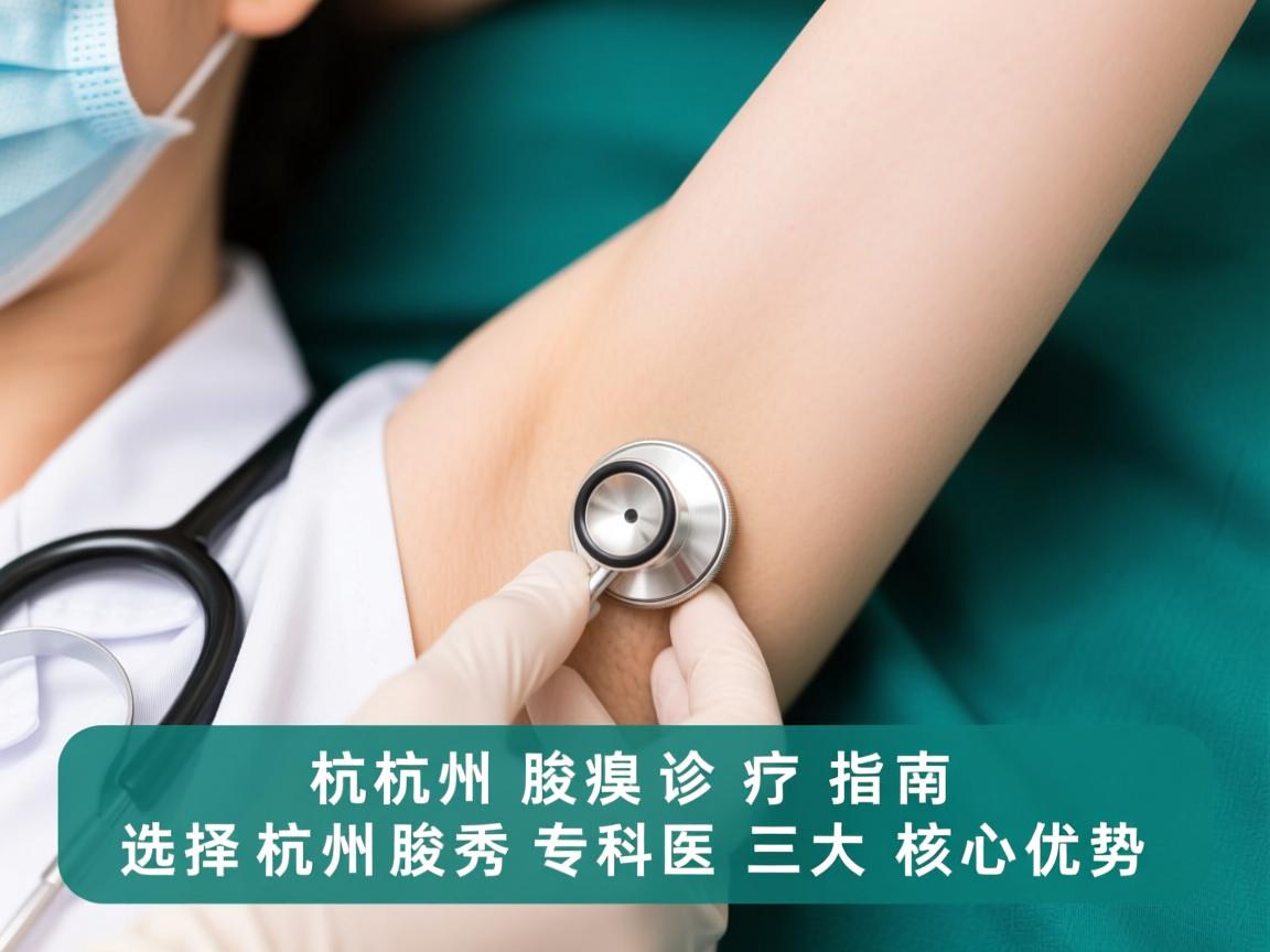 杭州腋臭诊疗指南，选择杭州腋秀专科的三大核心优势