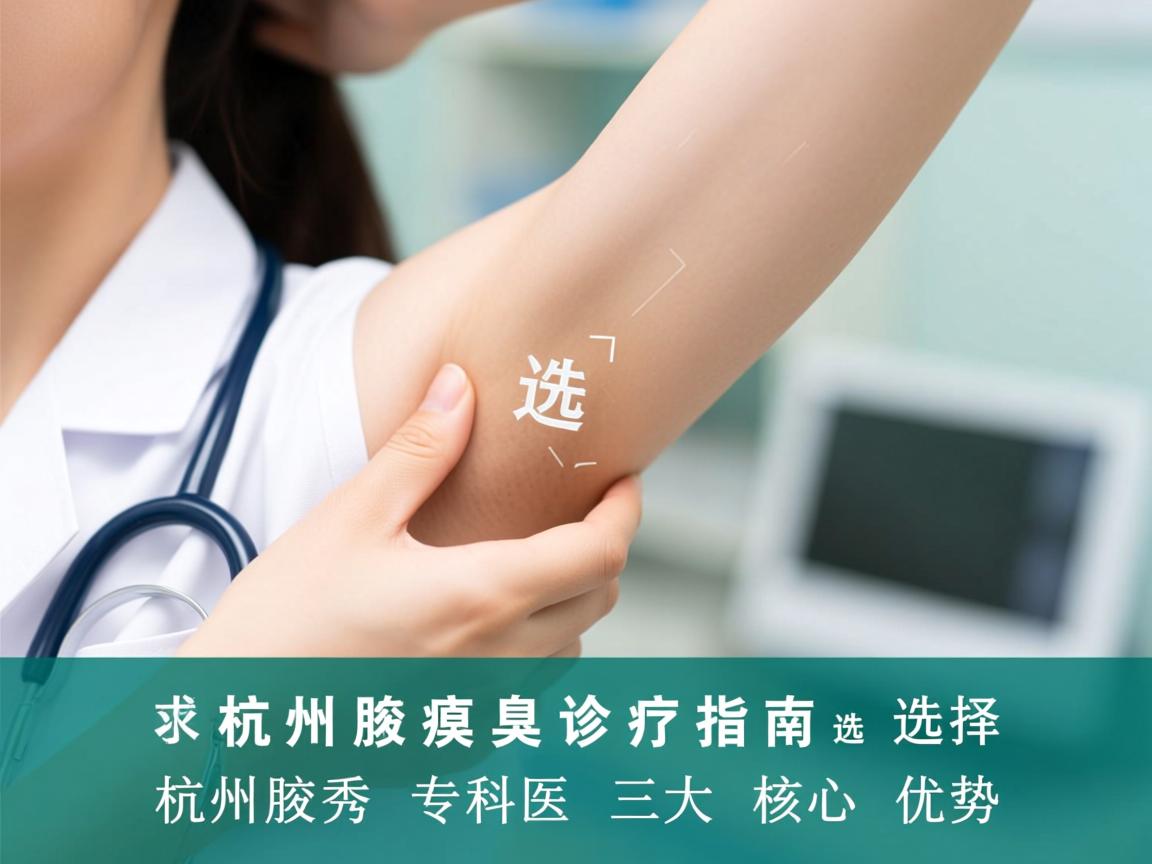 杭州腋臭诊疗指南，选择杭州腋秀专科的三大核心优势