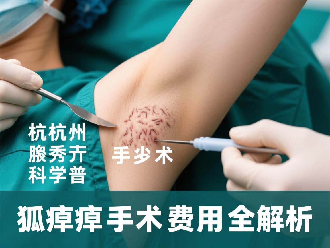 杭州腋秀科普，在湖州做狐臭手术多少钱，狐臭手术费用全解析