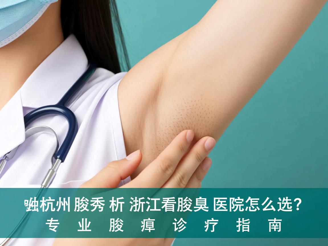 杭州腋秀解析，浙江看腋臭医院怎么选？专业腋臭诊疗指南