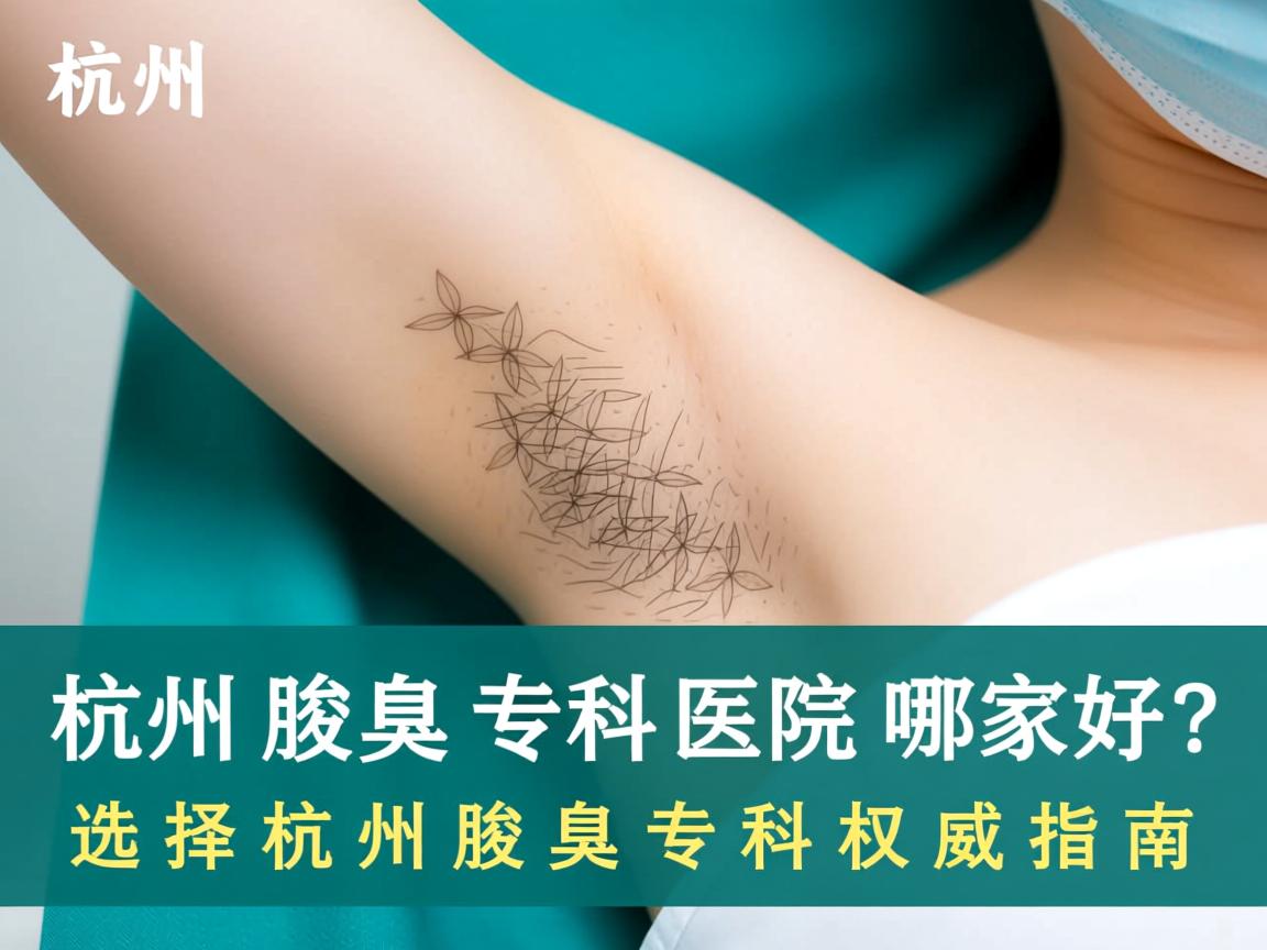 杭州腋臭专科医院哪家好？选择杭州腋臭专科的权威指南