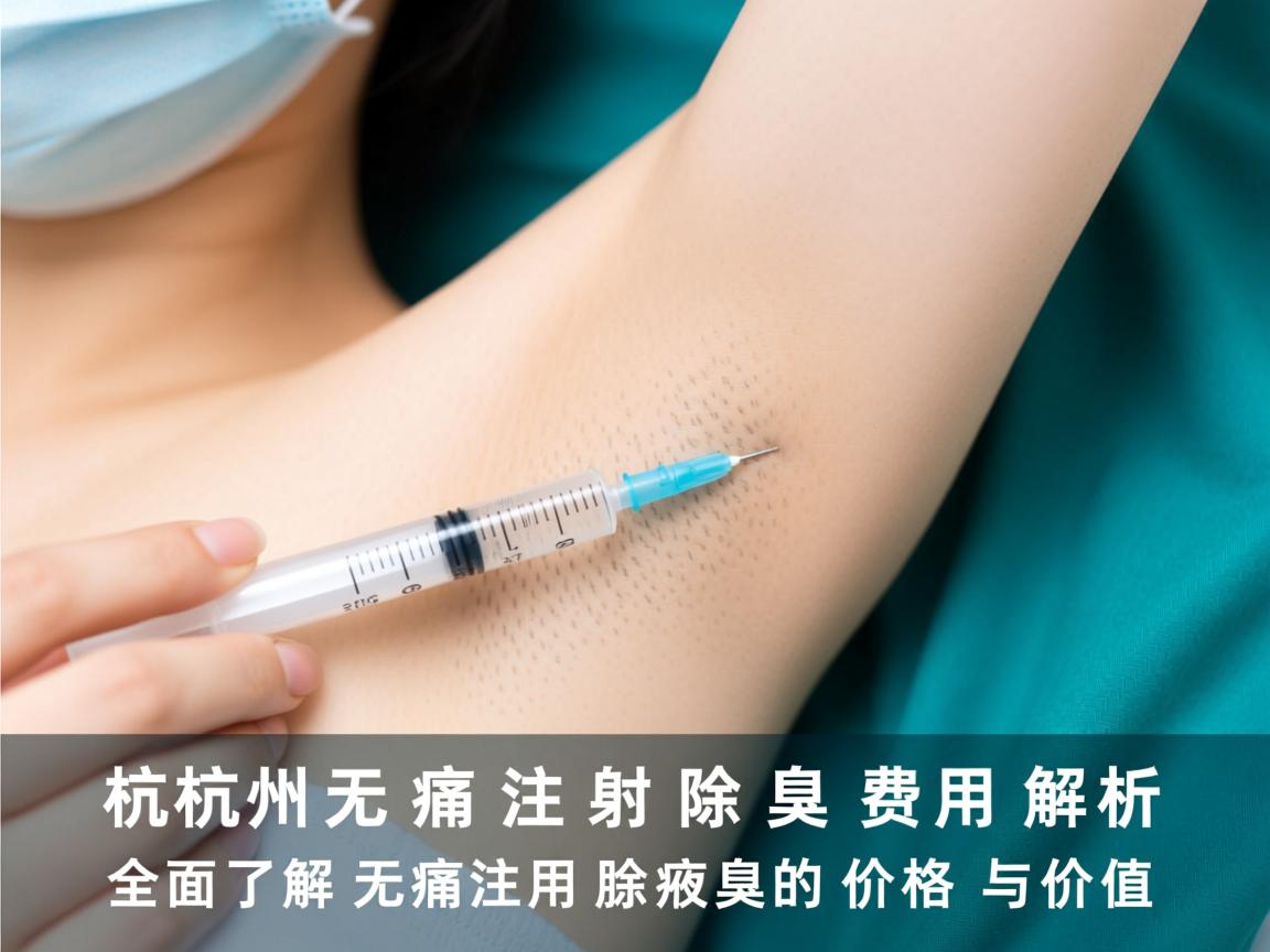 杭州无痛注射除腋臭费用解析，全面了解无痛注射除腋臭的价格与价值