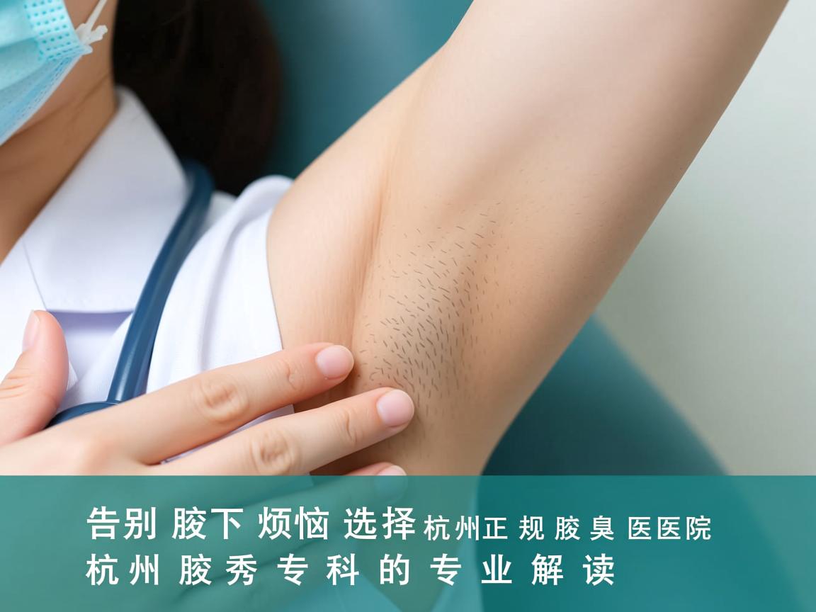 告别腋下烦恼,选择杭州正规腋臭医院,杭州腋秀专科的专业解读 告别腋下烦恼,选择杭州正规腋臭医院,杭州腋秀专科的专业解读