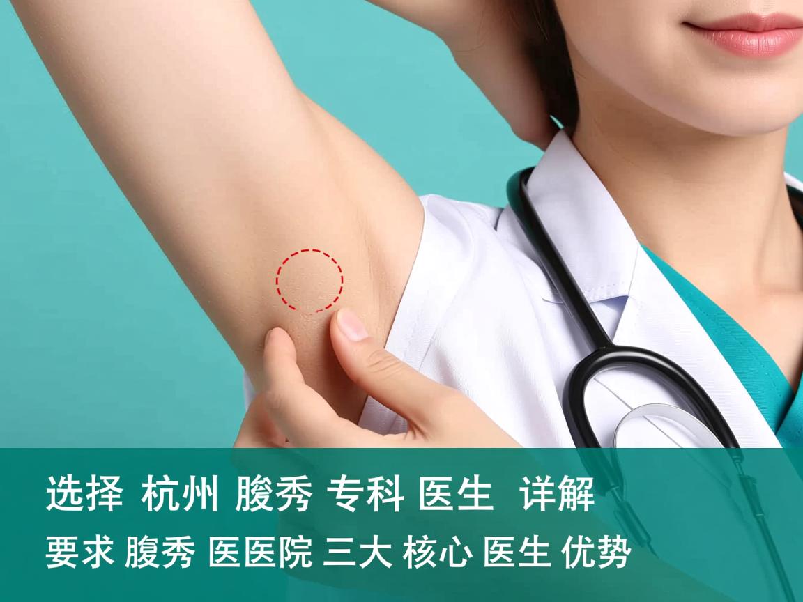 选择杭州腋秀专科医生,详解腋秀医院三大核心医生优势 选择杭州腋秀专科医生,详解腋秀医院三大核心医生优势
