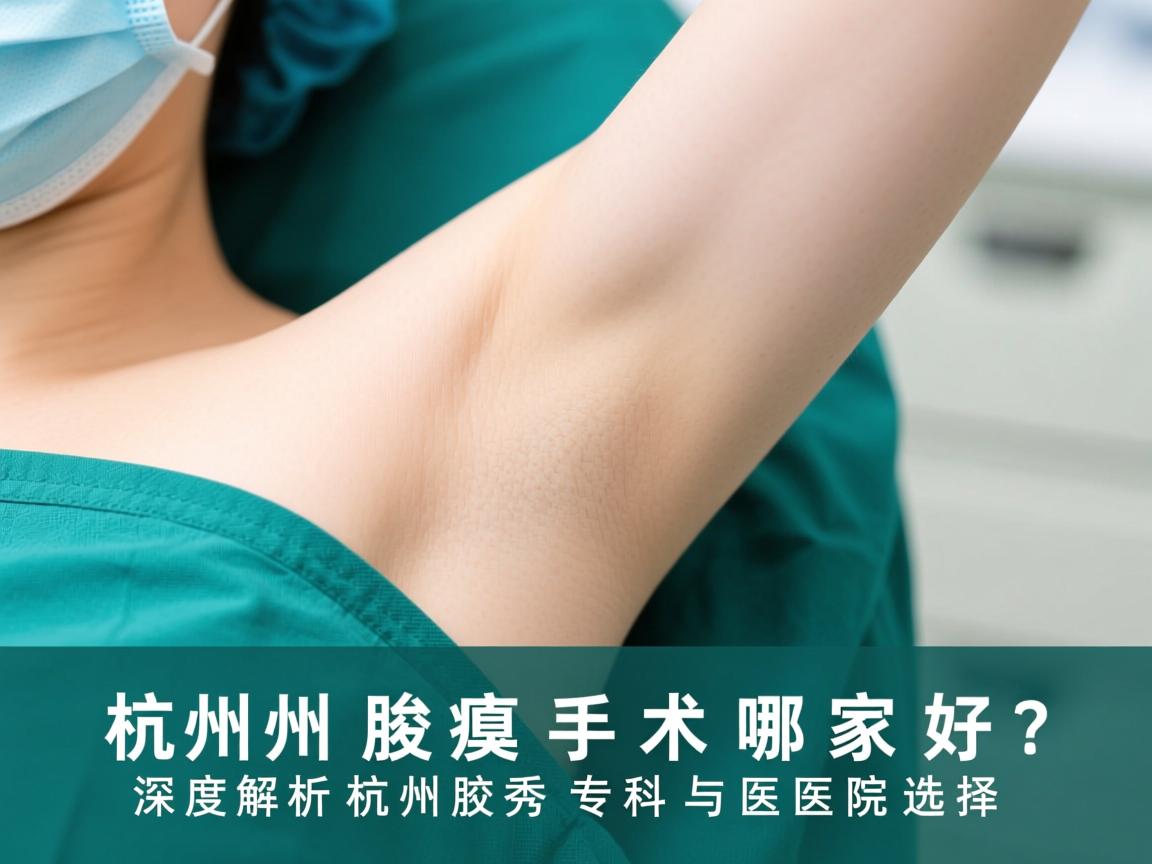杭州腋臭手术哪家好？深度解析杭州腋秀专科与医院选择