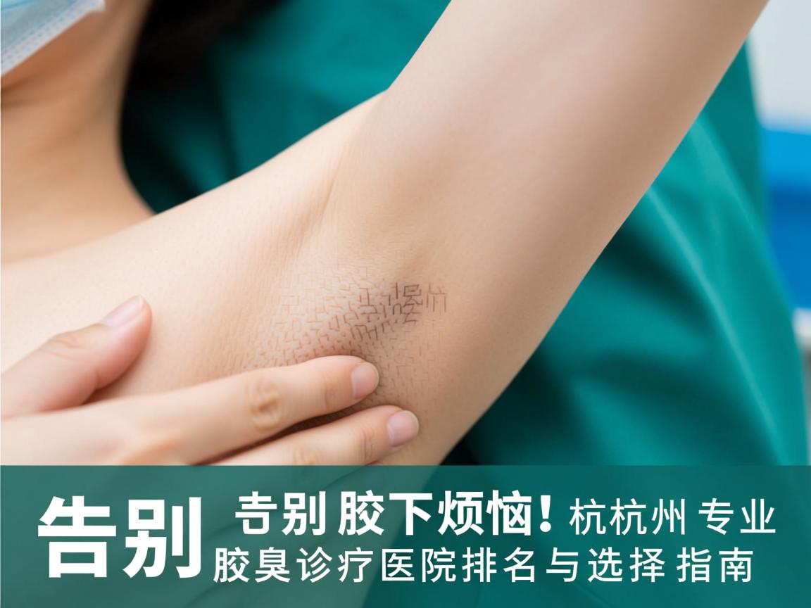 告别腋下烦恼！杭州专业腋臭诊疗医院排名与选择指南