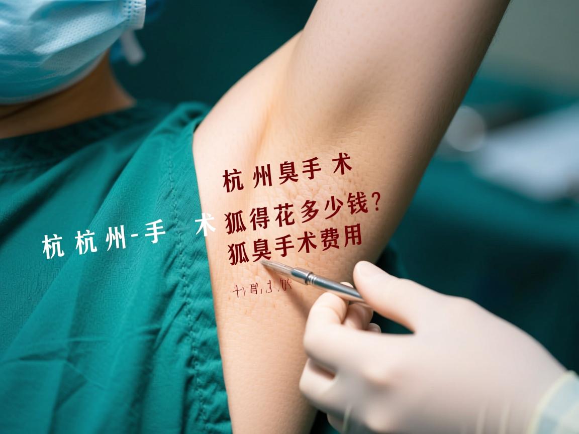 杭州狐臭手术得花多少钱?详解狐臭手术费用构成 杭州狐臭手术得花多少钱?详解狐臭手术费用构成