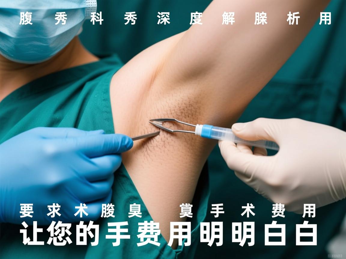 腋秀科普，深度解析腋臭手术费用，让您的手术费用明明白白
