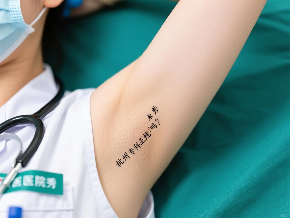 杭州腋秀腋臭专科正规吗？深度解析腋秀医院的资质与专业